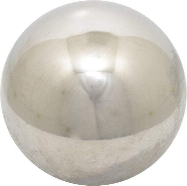 Value Collection - 2 Inch Diameter, Grade 100, 440-C Stainless Steel Ball - 57 - 61 C Hardness, 0.0005 Inch Sphericity, 0.0005 Inch Diameter Deviation - Makers Industrial Supply