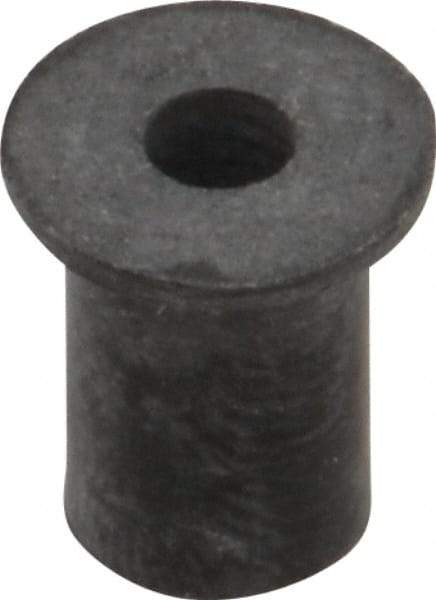 RivetKing - #6-32, 0.452" Diam x 0.062" Thick Flange, Rubber Insulated Rivet Nut - UNC Thread, Rubber, 5/16" Body Diam, 1/2" OAL - Makers Industrial Supply