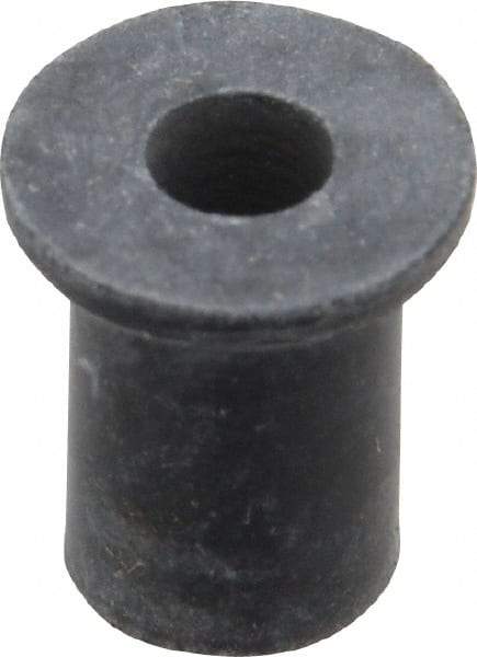 RivetKing - #8-32, 0.438" Diam x 0.052" Thick Flange, Rubber Insulated Rivet Nut - UNC Thread, Rubber, 5/16" Body Diam, 1/2" OAL - Makers Industrial Supply