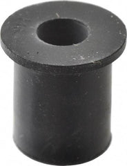 RivetKing - 1/4-20, 0.63" Diam x 0.051" Thick Flange, Rubber Insulated Rivet Nut - UNC Thread, Rubber, 1/2" Body Diam, 0.63" OAL - Makers Industrial Supply