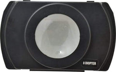 Electrix - 4 Diopter, 3" Wide, Task & Machine Light Magnifier Lens - Black, For Use with 7450 & 7452 Magnifiers - Makers Industrial Supply