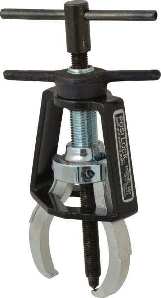 Posi Lock Puller - Steel 2-Jaw Miniature Bearing Puller - 2-1/4" Reach, For Bearings, Gears & Pulleys - Makers Industrial Supply