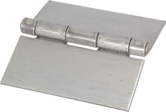 Value Collection - 4" Long x 4" Wide x 0.12" Thick, 316 Stainless Steel Commercial Hinge - 0.25" Pin Diam - Makers Industrial Supply