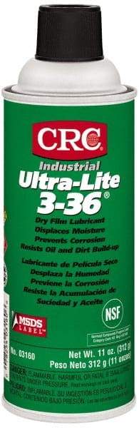 CRC - 16 oz Aerosol Dry Film Lubricant - Amber, -40°F to 300°F, Food Grade - Makers Industrial Supply