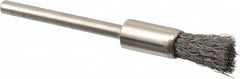 Osborn - 1/4" Brush Diam, End Brush - 1/8" Diam Shank, 25,000 Max RPM - Makers Industrial Supply