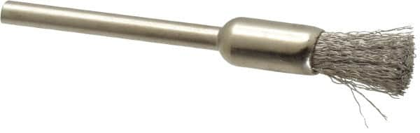 Osborn - 1/4" Brush Diam, End Brush - 1/8" Diam Shank, 25,000 Max RPM - Makers Industrial Supply