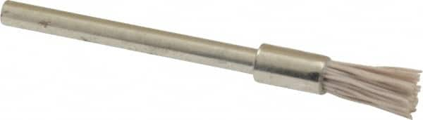 Osborn - 600 Grit, 3/16" Brush Diam, End Brush - Super Fine Grade, 1/8" Diam Shank, 6,000 Max RPM - Makers Industrial Supply