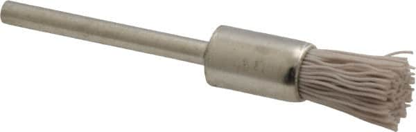 Osborn - 600 Grit, 5/16" Brush Diam, End Brush - Super Fine Grade, 1/8" Diam Shank, 6,000 Max RPM - Makers Industrial Supply