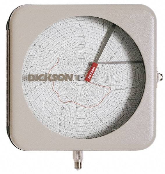 Dickson - -22 to 122°F, 24 Hour Recording Time Chart - 8 Inch Diameter, Use with To be Used with Pr8 Recorders - Makers Industrial Supply