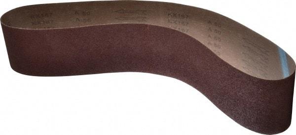 Tru-Maxx - 4" Wide x 48" OAL, 50 Grit, Aluminum Oxide Abrasive Belt - Aluminum Oxide, Coarse, Coated, Cloth Backing - Makers Industrial Supply