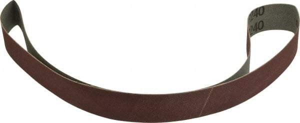 Tru-Maxx - 1" Wide x 30" OAL, 240 Grit, Aluminum Oxide Abrasive Belt - Aluminum Oxide, Very Fine, Coated - Makers Industrial Supply