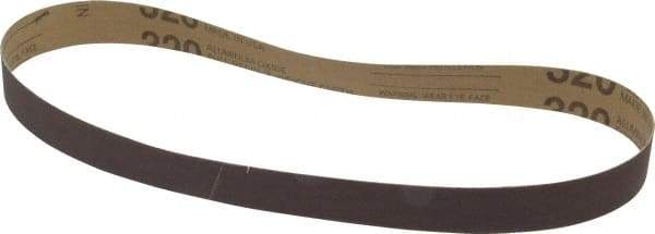 Tru-Maxx - 1" Wide x 30" OAL, 320 Grit, Aluminum Oxide Abrasive Belt - Aluminum Oxide, Extra Fine, Coated - Makers Industrial Supply