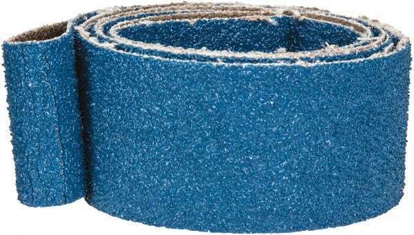 Made in USA - 1" Wide x 42" OAL, 50 Grit, Zirconia Alumina Abrasive Belt - Zirconia Alumina, Coarse, Coated, X Weighted Cloth Backing - Makers Industrial Supply