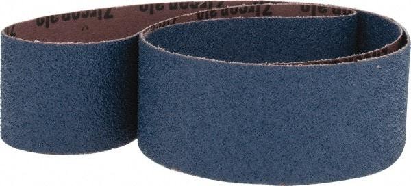 Made in USA - 2" Wide x 48" OAL, 40 Grit, Zirconia Alumina Abrasive Belt - Zirconia Alumina, Coarse, Coated, X Weighted Cloth Backing - Makers Industrial Supply