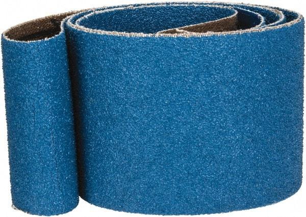 Made in USA - 2" Wide x 48" OAL, 60 Grit, Zirconia Alumina Abrasive Belt - Zirconia Alumina, Medium, Coated, X Weighted Cloth Backing - Makers Industrial Supply