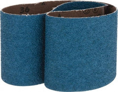 Made in USA - 3" Wide x 24" OAL, 36 Grit, Zirconia Alumina Abrasive Belt - Zirconia Alumina, Very Coarse, Coated, X Weighted Cloth Backing - Makers Industrial Supply