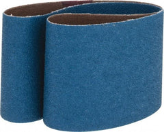 Made in USA - 3" Wide x 24" OAL, 60 Grit, Zirconia Alumina Abrasive Belt - Zirconia Alumina, Medium, Coated, X Weighted Cloth Backing - Makers Industrial Supply