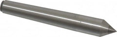 Made in USA - Carbide-Tipped Alloy Steel Standard Point Solid Dead Center - 1MT Morse Taper, 3-5/16" OAL - Makers Industrial Supply