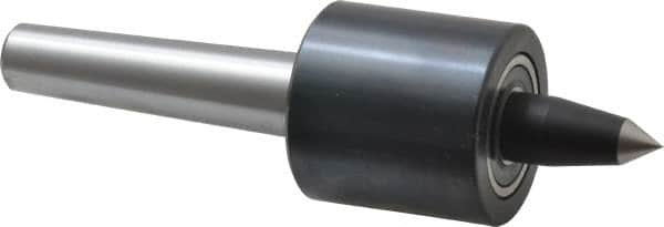 Riten - MT2 Taper Shank, 1-5/8" Head Diam 1,000 Lb Capacity Live Center - 2,500 Max RPM, 1-5/8" Head Length, 3/8" Point Diam, 1-1/4" Point Len, 300 Lb Max Workpc, Tracer Point - Makers Industrial Supply