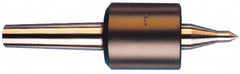 Riten - MT2 Taper Shank, 1-3/4" Head Diam 4,600 Lb Capacity Live Center - 5,000 Max RPM, 2-3/8" Head Length, 3/8" Point Diam, 1-3/4" Point Len, 750 Lb Max Workpc, Tracer Point - Makers Industrial Supply