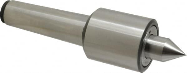 Riten - MT5 Taper Shank, 2-7/8" Head Diam 9,000 Lb Capacity Live Center - 5,500 Max RPM, 3-3/16" Head Length, 1-1/4" Point Diam, 2" Point Len, 4,400 Lb Max Workpc, Standard Point - Makers Industrial Supply