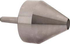 Riten - MT2 Taper Shank, 4" Head Diam 8,000 Lb Capacity Live Center - 4-9/32" Head Length, 1" Point Diam, 4.2813" Point Len, 2,000 Lb Max Workpc, Bull Nose Point - Makers Industrial Supply