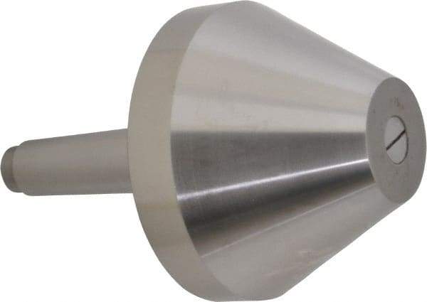 Riten - MT4 Taper Shank, 5" Head Diam 8,000 Lb Capacity Live Center - 3-13/16" Head Length, 2" Point Diam, 3-13/16" Point Len, 4,800 Lb Max Workpc, Bull Nose Point - Makers Industrial Supply