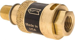 Coilhose Pneumatics - 1/4" Pipe, FNPT x MNPT, Brass Lockout Valve - 150 Max psi, Brass Sleeve - Makers Industrial Supply