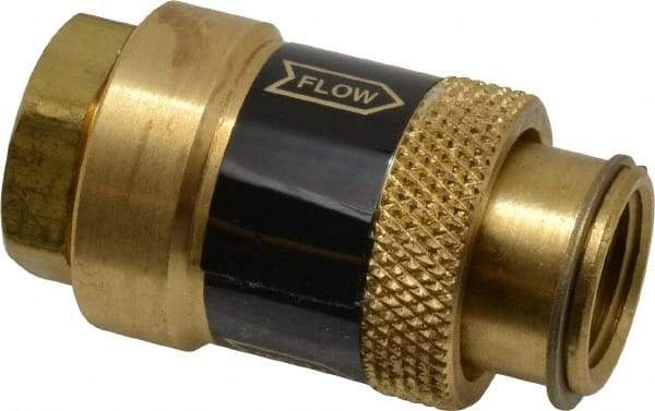 Coilhose Pneumatics - 3/8" Pipe, FNPT x FNPT, Brass Lockout Valve - 150 Max psi, Brass Sleeve - Makers Industrial Supply