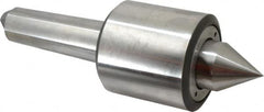 Riten - MT5 Taper Shank, 3-3/4" Head Diam 16,000 Lb Capacity Live Center - 3,200 Max RPM, 3-27/32" Head Length, 1-7/8" Point Diam, 2-1/4" Point Len, 8,000 Lb Max Workpc, Standard Point - Makers Industrial Supply