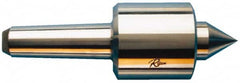 Riten - MT7 Taper Shank, 4-5/8" Head Diam 30,000 Lb Capacity Live Center - 3,000 Max RPM, 3-27/32" Head Length, 2" Point Diam, 2-1/4" Point Len, 14,000 Lb Max Workpc, Standard Point - Makers Industrial Supply