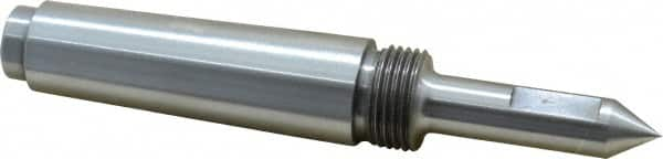 Riten - 1/2" Head Diam, Steel Long Point Solid Dead Center - 3MT Morse Taper, 1/2" Point Diam, 2" Point Length - Makers Industrial Supply