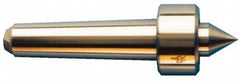 Riten - B&S 10 Taper Shank, 2-1/8" Head Diam 6,750 Lb Capacity Live Center - 1,000 Max RPM, 1-3/16" Long Case, 1" Point Diam, 1" Point Len, 1,800 Lb Max Workpiece, Standard Point - Makers Industrial Supply