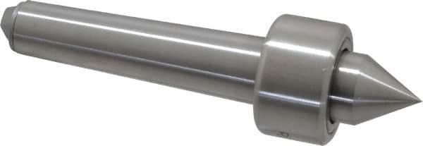 Riten - MT2 Taper Shank, 1-1/4" Head Diam 1,500 Lb Capacity Live Center - 1,000 Max RPM, 3/4" Head Length, 3/4" Point Diam, 13/16" Point Len, 400 Lb Max Workpc, Standard Point - Makers Industrial Supply