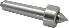 Riten - MT4 Taper Shank, 2-1/8" Head Diam 6,750 Lb Capacity Live Center - 1,000 Max RPM, 1-3/16" Head Length, 1" Point Diam, 1" Point Len, 1,800 Lb Max Workpc, Standard Point - Makers Industrial Supply