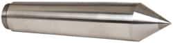 Riten - 1.748" Head Diam, Carbide-Tipped Steel Standard Point Solid Dead Center - 5MT Morse Taper, 1.748" Point Diam, 8-1/2" OAL - Makers Industrial Supply