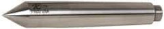 Riten - 0.7" Head Diam, Hardened Tool Steel Standard Point Half Dead Center - 2MT Morse Taper, 0.7" Point Diam, 4-3/16" OAL - Makers Industrial Supply