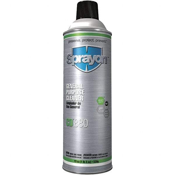 Sprayon - 20 oz Aerosol All-Purpose Cleaner - Aerosol, Unscented - Makers Industrial Supply