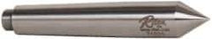 Riten - 0.7" Head Diam, Hardened Tool Steel Standard Point Solid Dead Center - 2MT Morse Taper, 0.7" Point Diam, 4-3/16" OAL - Makers Industrial Supply