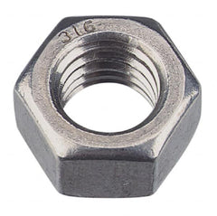 Value Collection - M22x2.50 Metric Coarse Steel Right Hand Hex Nut - 32mm Across Flats, 18mm High, Zinc-Plated Finish - Makers Industrial Supply