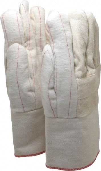 PRO-SAFE - Size L Burlap Lined Cotton Hot Mill Glove - 15" OAL, Gauntlet Cuff - Makers Industrial Supply