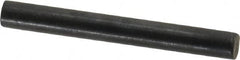 Holo-Krome - 4mm Diam x 35mm Pin Length Grade 8 Alloy Steel Standard Dowel Pin - Black Luster Finish, C 60 (Surface) & C 50-58 Hardness, 1 Beveled & 1 Rounded End - Makers Industrial Supply