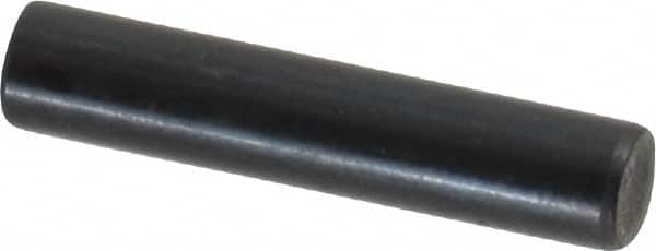 Holo-Krome - 5mm Diam x 25mm Pin Length Grade 8 Alloy Steel Standard Dowel Pin - Black Luster Finish, C 60 (Surface) & C 50-58 Hardness, 1 Beveled & 1 Rounded End - Makers Industrial Supply