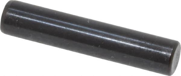 Holo-Krome - 6mm Diam x 30mm Pin Length Grade 8 Alloy Steel Standard Dowel Pin - Black Luster Finish, C 60 (Surface) & C 50-58 Hardness, 1 Beveled & 1 Rounded End - Makers Industrial Supply