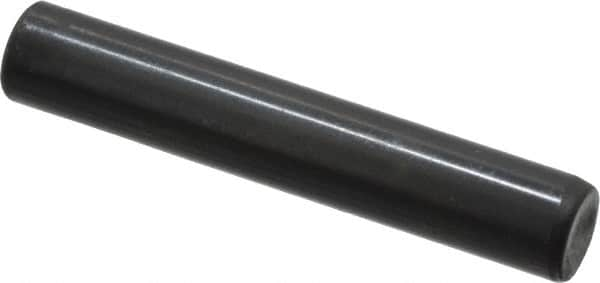 Holo-Krome - 6mm Diam x 35mm Pin Length Grade 8 Alloy Steel Standard Dowel Pin - Black Luster Finish, C 60 (Surface) & C 50-58 Hardness, 1 Beveled & 1 Rounded End - Makers Industrial Supply