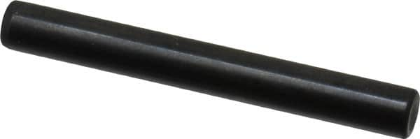 Holo-Krome - 6mm Diam x 50mm Pin Length Grade 8 Alloy Steel Standard Dowel Pin - Black Luster Finish, C 60 (Surface) & C 50-58 Hardness, 1 Beveled & 1 Rounded End - Makers Industrial Supply