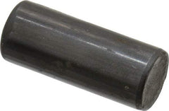 Holo-Krome - 10mm Diam x 25mm Pin Length Grade 8 Alloy Steel Standard Dowel Pin - Black Luster Finish, C 60 (Surface) & C 50-58 Hardness, 1 Beveled & 1 Rounded End - Makers Industrial Supply