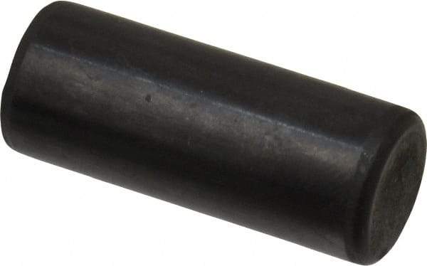 Holo-Krome - 12mm Diam x 30mm Pin Length Grade 8 Alloy Steel Standard Dowel Pin - Black Luster Finish, C 60 (Surface) & C 50-58 Hardness, 1 Beveled & 1 Rounded End - Makers Industrial Supply