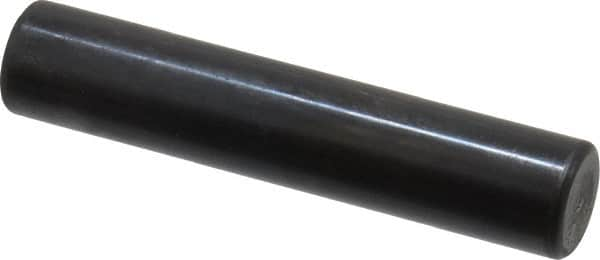 Holo-Krome - 12mm Diam x 60mm Pin Length Grade 8 Alloy Steel Standard Dowel Pin - Black Luster Finish, C 60 (Surface) & C 50-58 Hardness, 1 Beveled & 1 Rounded End - Makers Industrial Supply