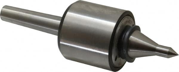 Riten - MT2 Taper Shank, 2-1/8" Head Diam 2,600 Lb Capacity Live Center - 6,000 Max RPM, 2" Head Length, 3/8" Point Diam, 2" Point Len, 310 Lb Max Workpc, 2" Tip Diam, Long Point - Makers Industrial Supply